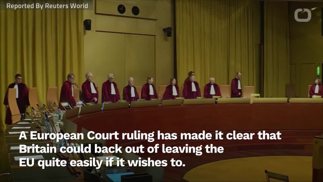 European Court Ruling Does Not Change UK's Policy on Article 50 (1)