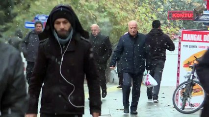 Başkentte kar yağışı