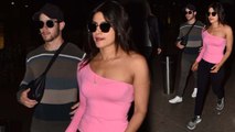 Priyanka Chopra - Nick make STYLISH appearance at Mumbai airport | Boldsky