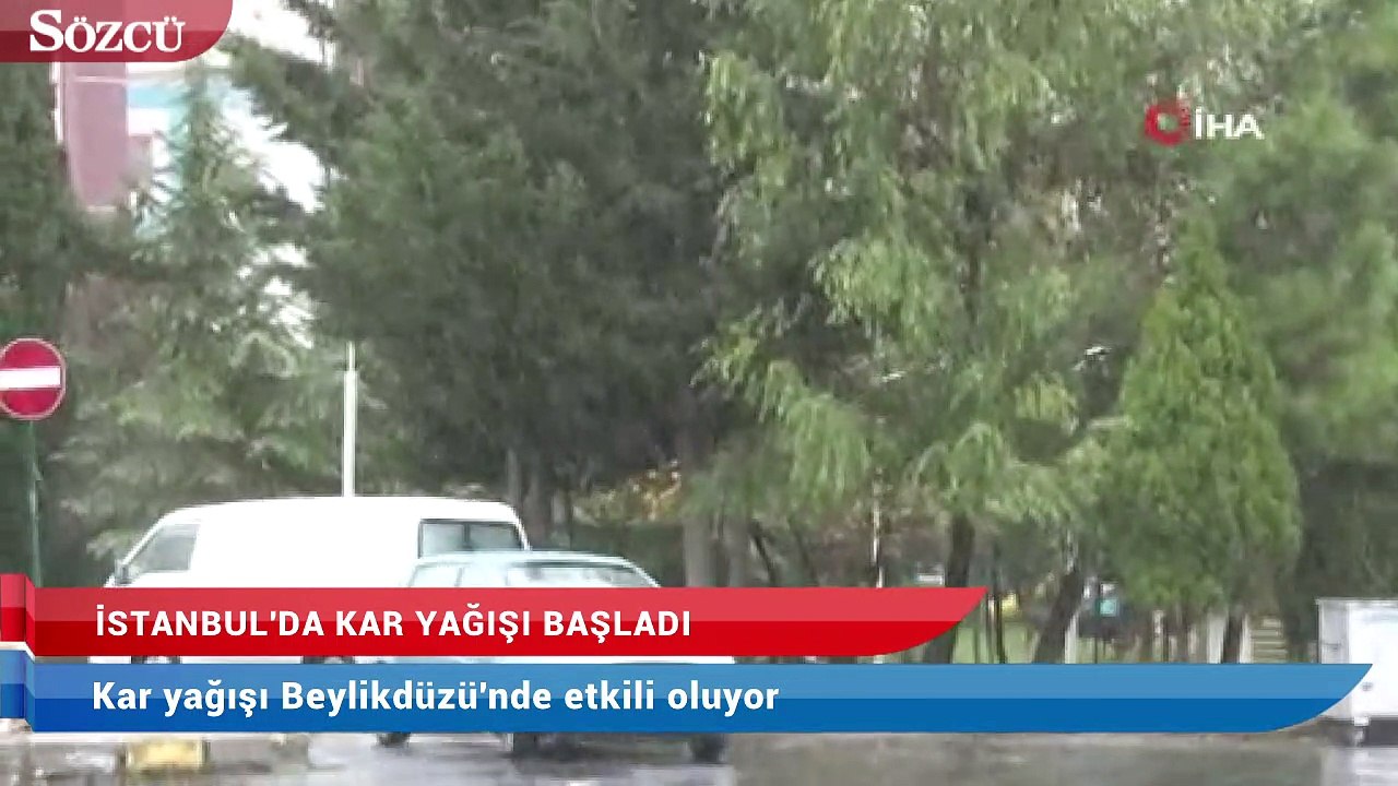 İstanbul'da kar yağışı başladı