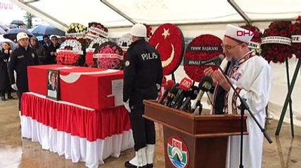 Şehit Rize Emniyet Müdürü için ilk tören