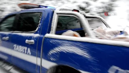 Fırtına Yerini Kar Yağışına Bıraktı, Kartpostallık Görüntüler Ortaya Çıktı