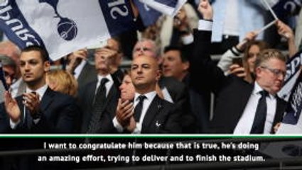 Download Video: Pochettino pays tribute to Tottenham chairman Levy