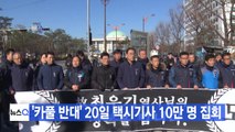 [YTN 실시간뉴스] '카풀 반대' 20일 택시기사 10만 명 집회 / YTN