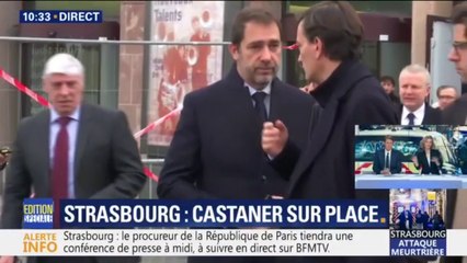 Strasbourg: Christophe Castaner s'est rendu auprès des familles