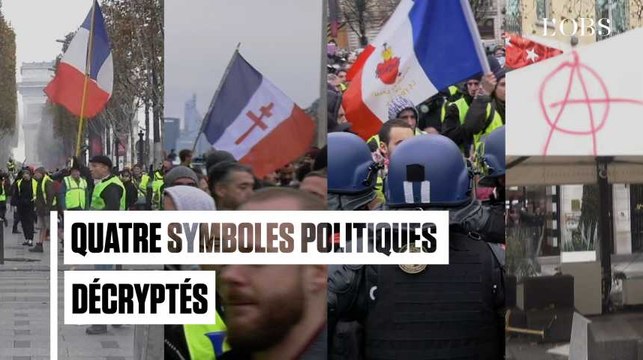 Que signifient les symboles politiques arborés par certains gilets jaunes sur les Champs-Elysées ?