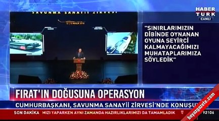 Cumhurbaşkanı Erdoğan: Fırat'ın doğusuna harekat birkaç güne başlayacak