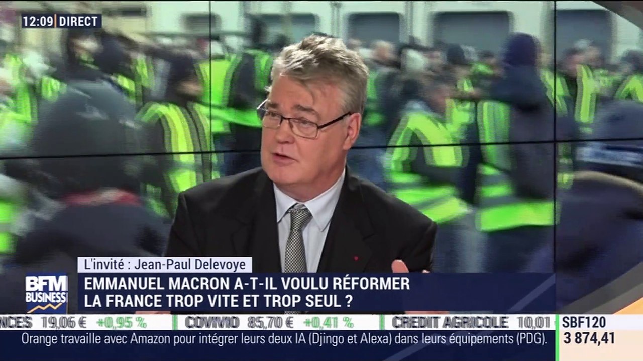 "Le lien entre progrès économique et progrès social est aujourd'hui remis en cause" , Jean Paul Delevoye, haut-commissaire en charge de la réforme des retraites – 12/12