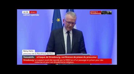 Le tireur de Strasbourg a crié "Allah Akbar", annonce le procureur de Paris