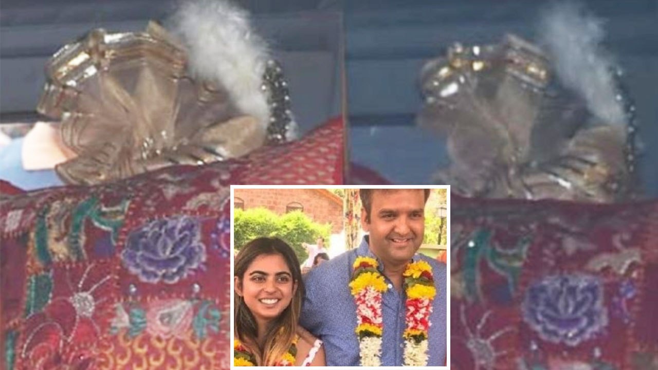 Isha Ambani Wedding: Anand hides face from came...