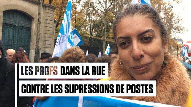 On n'est pas des super-héros : des profs dans la rue contre les suppressions de postes