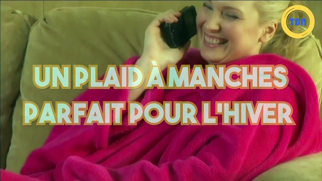 Un plaid à manches pour rester au chaud tout l'hiver