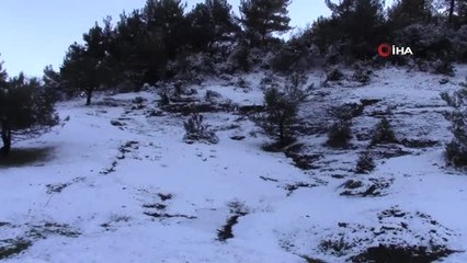 Yüksek Kesimlere Yağan Kar Kartpostallık Manzaralar Oluşturdu
