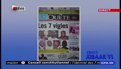 REPLAY - Revue de Presse - Pr : MAMADOU MOUHAMED NDIAYE - 12 Décembre 2018
