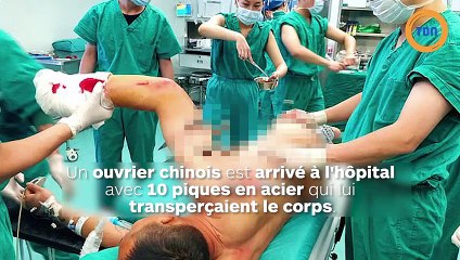 Accident de travail : Un ouvrier d’usine est blessé par 10 piques en acier !