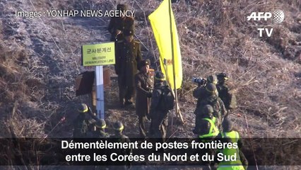 Les deux Corées démantèlent des postes-frontières