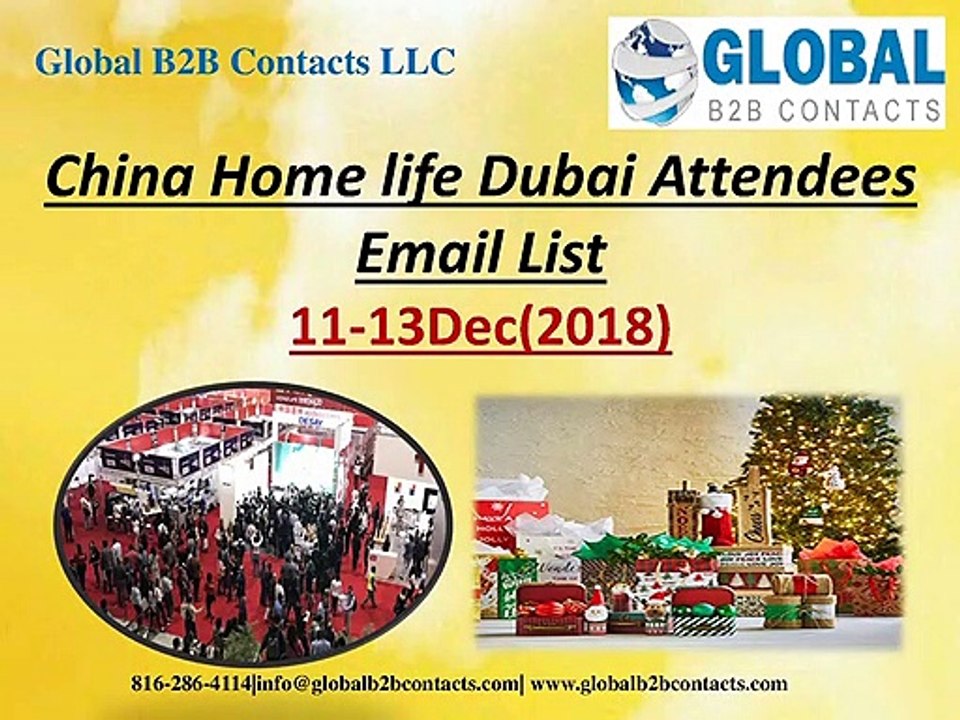China Home life Dubai Attendees Email List
