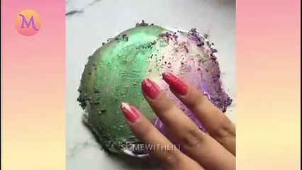 Pigment Slime Mixing-Satisfying Slime ASMR