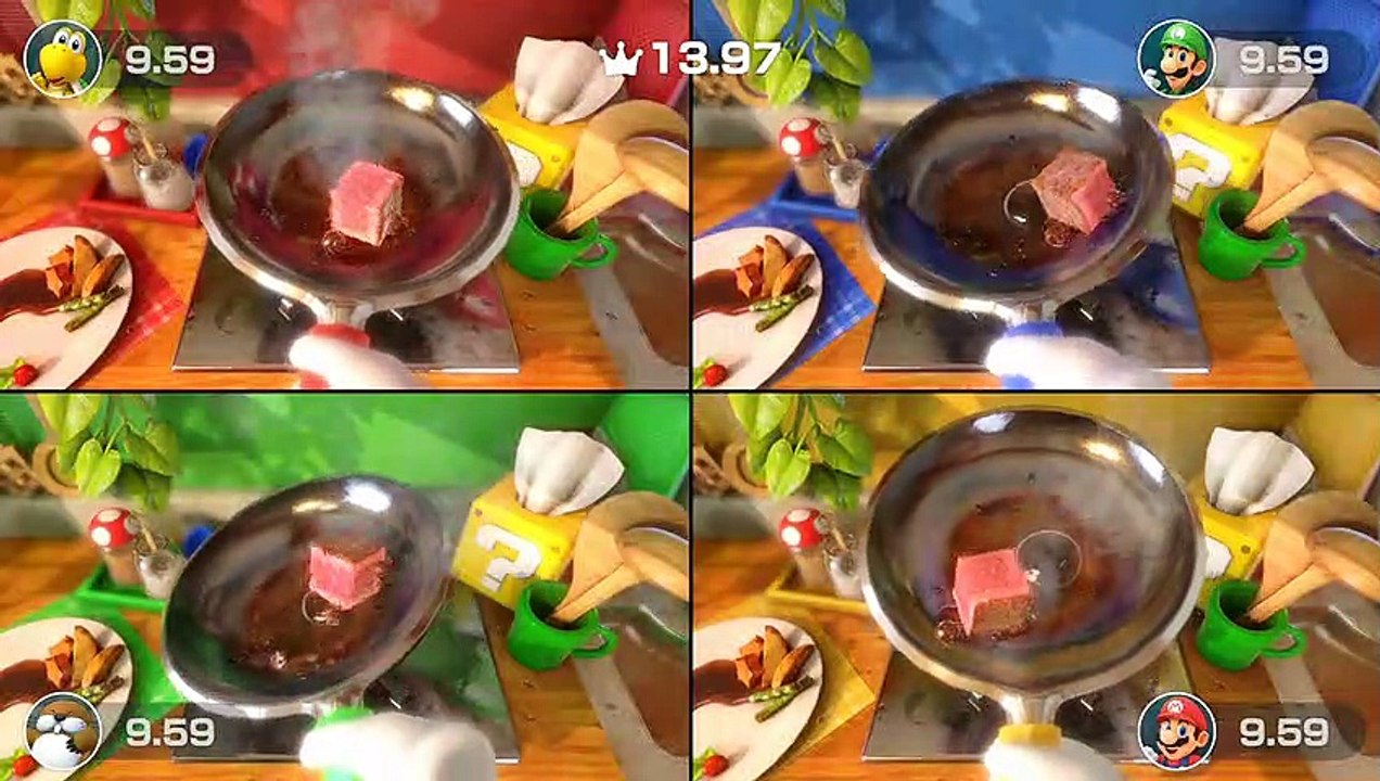 Super Mario Party Minigames Gameplay Square Off #3