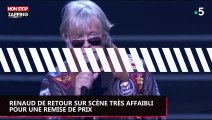 Renaud de retour sur scène très affaibli pour une remise de prix (vidéo)