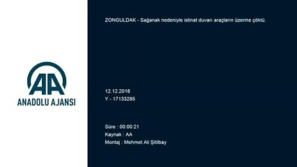 İstinat duvarı yıkıldı - ZONGULDAK