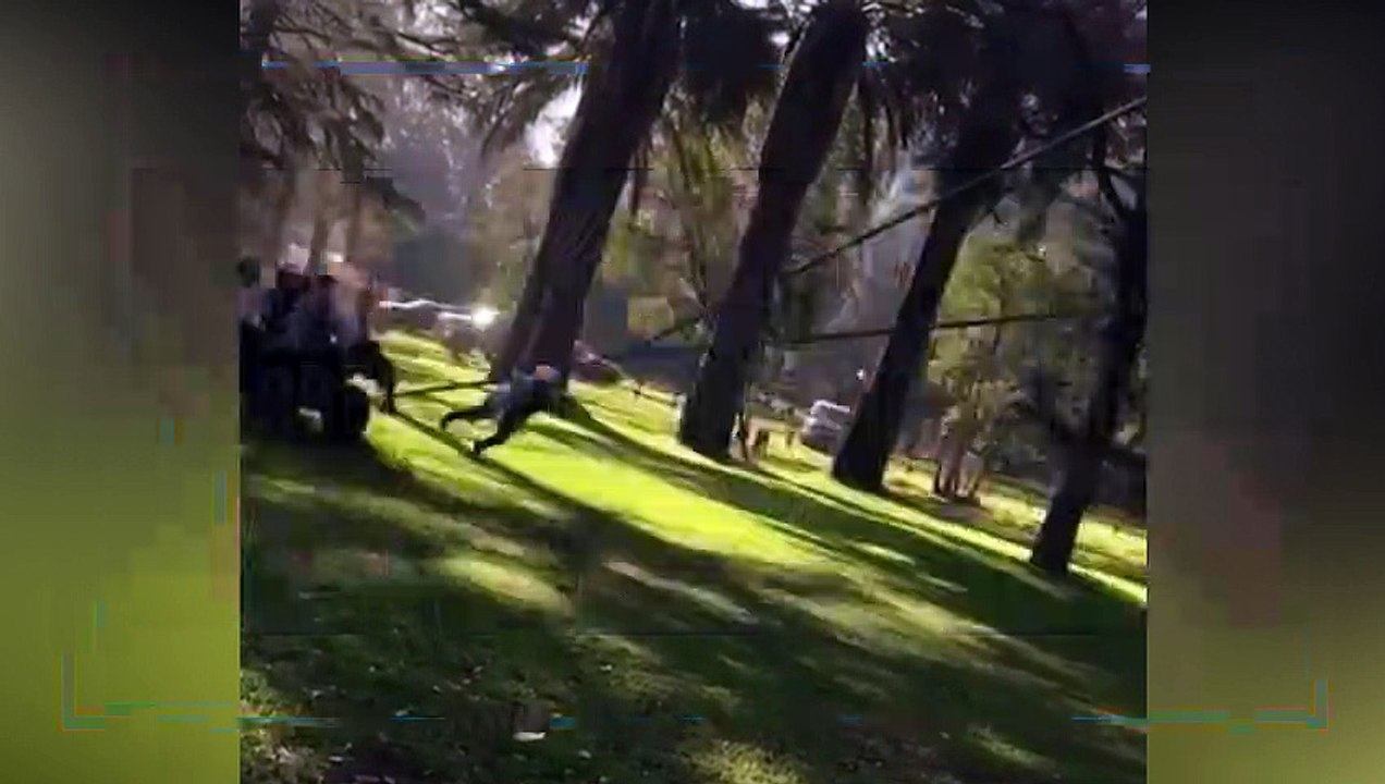 Elle se fait catapulter par erreur pendant le tournage d'une pub et termine à l'hopital