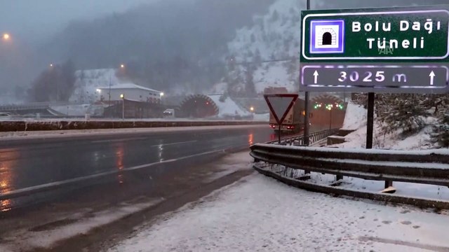 Bolu Dağı'nda yoğun kar yağışı - BOLU