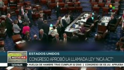 Congreso de Estados Unidos aprueba proyecto de ley Nica Act
