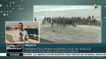 México: migrantes entregan carta al consulado de EE.UU. en Tijuana