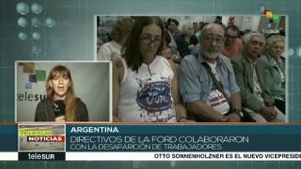 Condenan a exdirectivos de Ford, cómplices de la dictadura argentina
