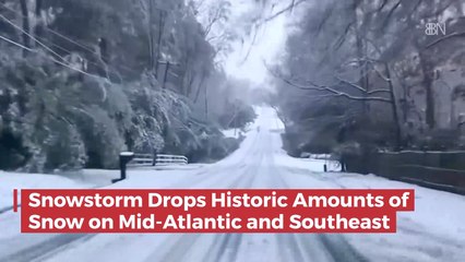 Wow: Huge Snow Storm Across The Mid Atlantic And Southeast