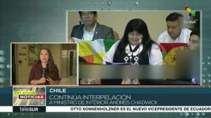 Chile: continúa la interpelación al min. del Interior Andrés Chadwick