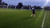 Lazio-Eintracht: allenamento della vigilia