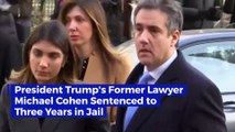 President Trump's Former Lawyer Michael Cohen Sentenced to Three Years in Jail