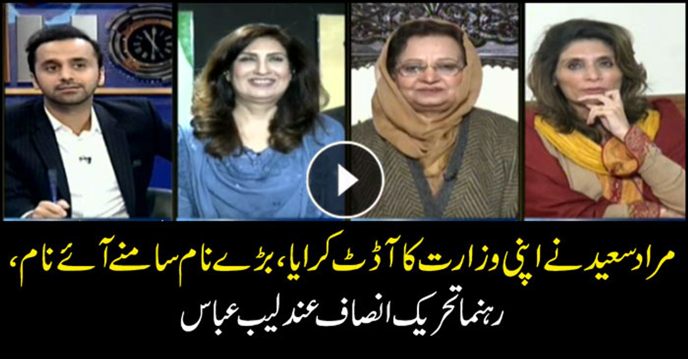 Audit in Murad Saeed’s ministry revealed names of big personalities: Andleeb Abbas