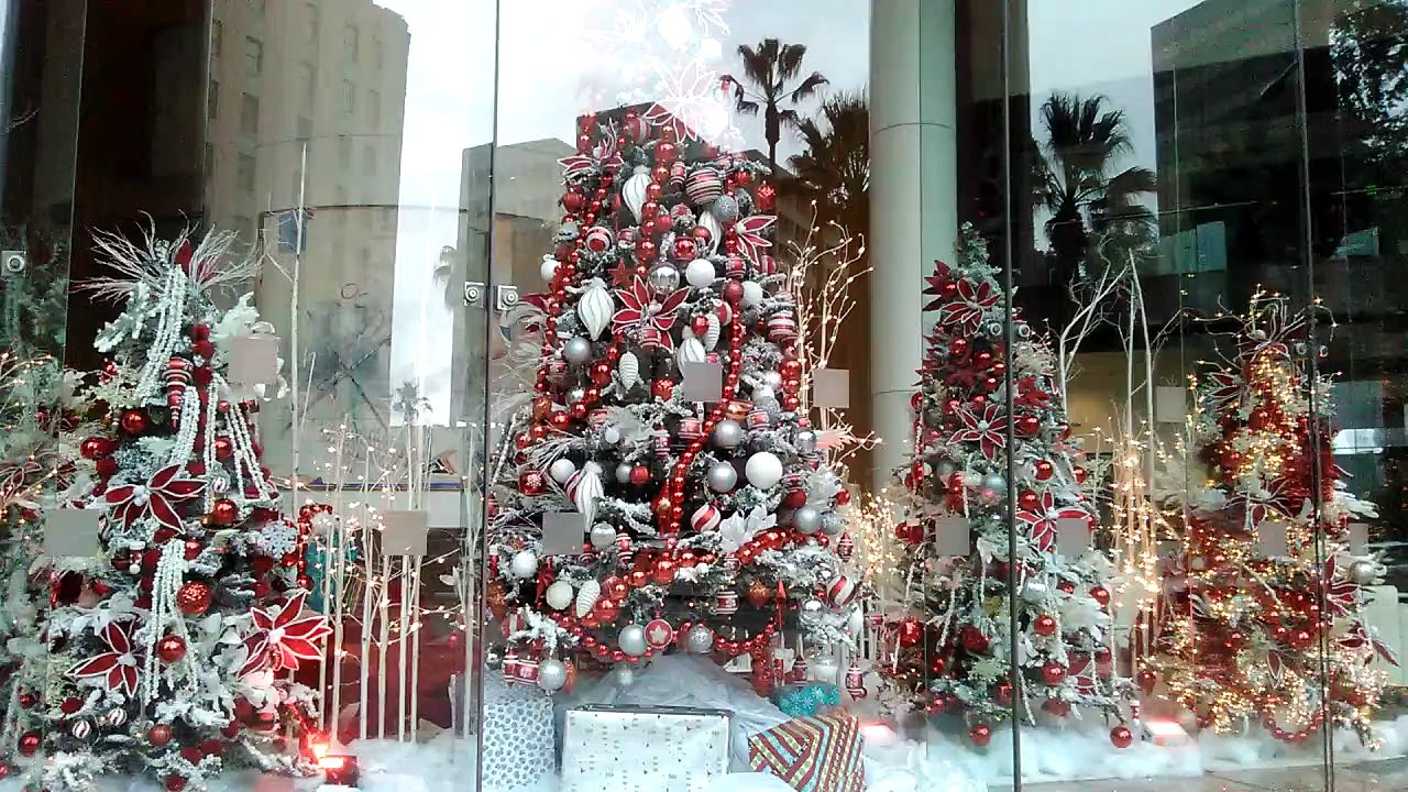 Une vitrine de Noël à San Jose, CA, USA en Novembre 2018