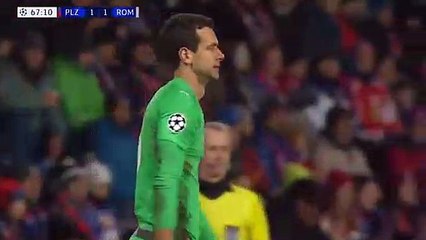 Viktoria Plzen - Roma 1-1 GOAL CENGIZ UNDER 12-12-2018