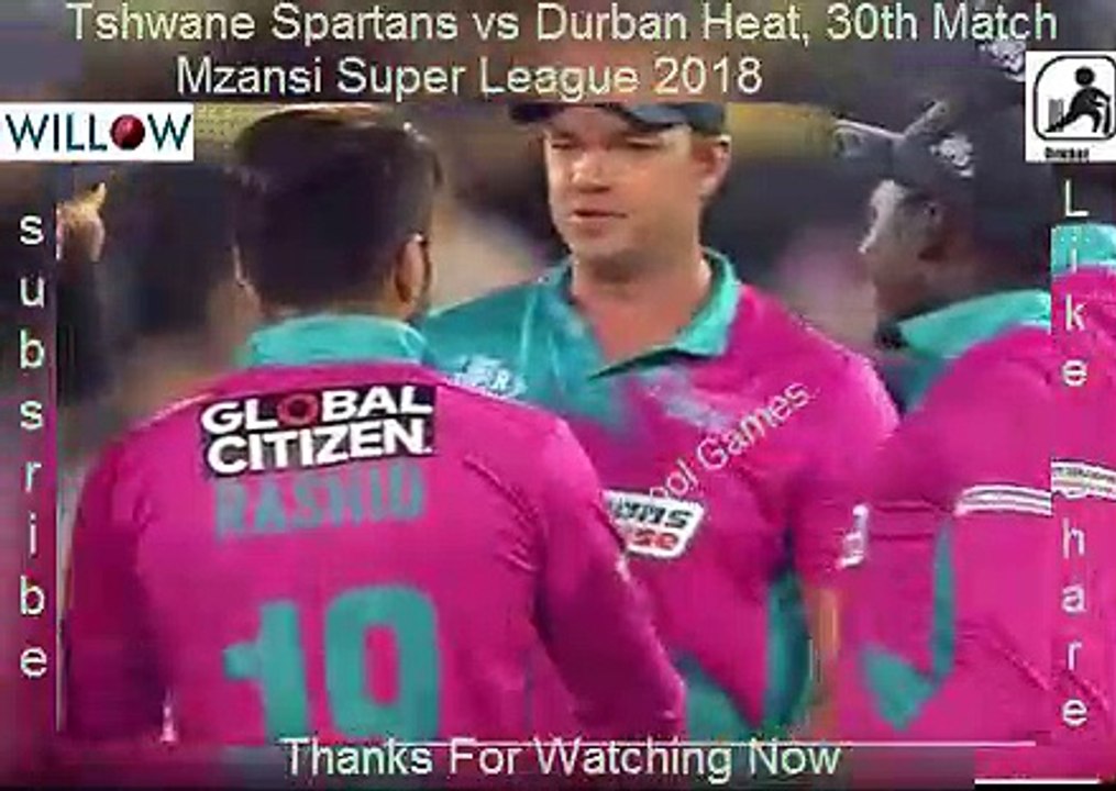 30th Match Full Highlights : Tshwane Spartans vs Durban Heat 30th Match Full Highlights| TSH VS DUH 30th Match