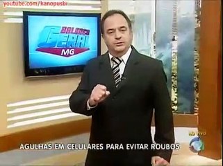 LOGISTA COLOCA AGULHA NOS CELULARES PARA ESPANTAR OS LADRÕES