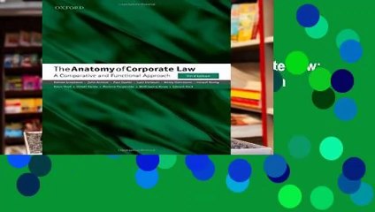Best product  The Anatomy of Corporate Law: A Comparative and Functional Approach