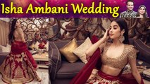 Isha Ambani Wedding: Jhanvi Kapoor steps in Abu Jani Sandeep Khosla lehenga in style | FilmiBeat