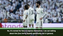 Fans have every right to boo - Solari