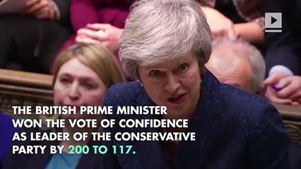 Theresa May Survives Confidence Vote