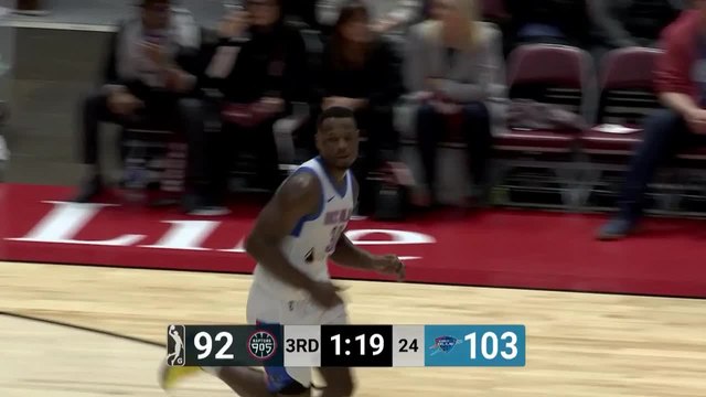 Deonte Burton attacks the rim!