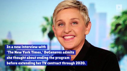 Ellen DeGeneres May Wrap Up Her Talk Show Soon