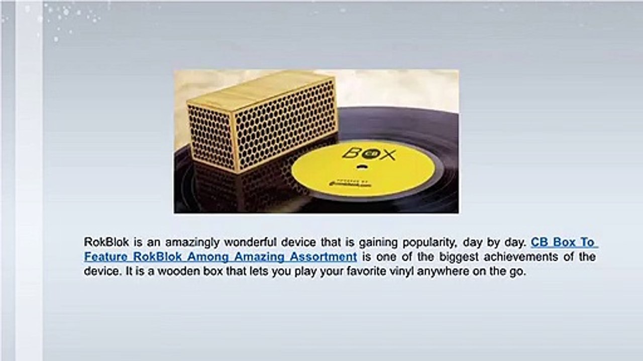 Crank Your Favorite Tunes with RokBlok