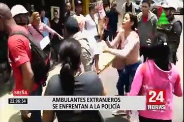 Desalojan a comerciantes venezolanos que trabajaban cerca a Migraciones