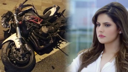 Zarine Khan's car meets with an accident in Goa; Check Out | FilmiBeat