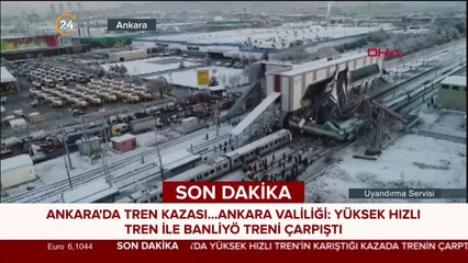 Ankara-Konya hızlı treni kaza yaptı