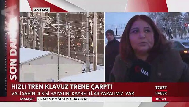 Ankara'da yüksek hızlı tren kazası!
